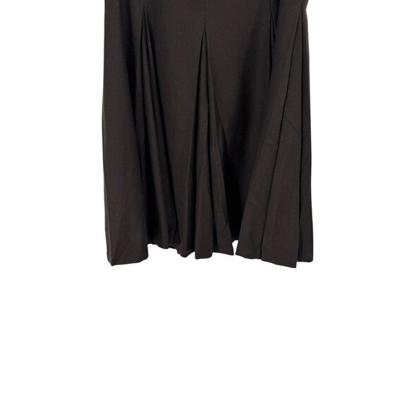 Talbots Womens chocolate Brown A-Line Pleated Wool Skirt Size 12 lined - Picture 3 of 5